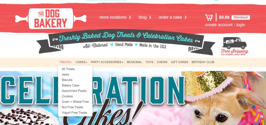 Custom Shopify Theme - The Dog Bakery