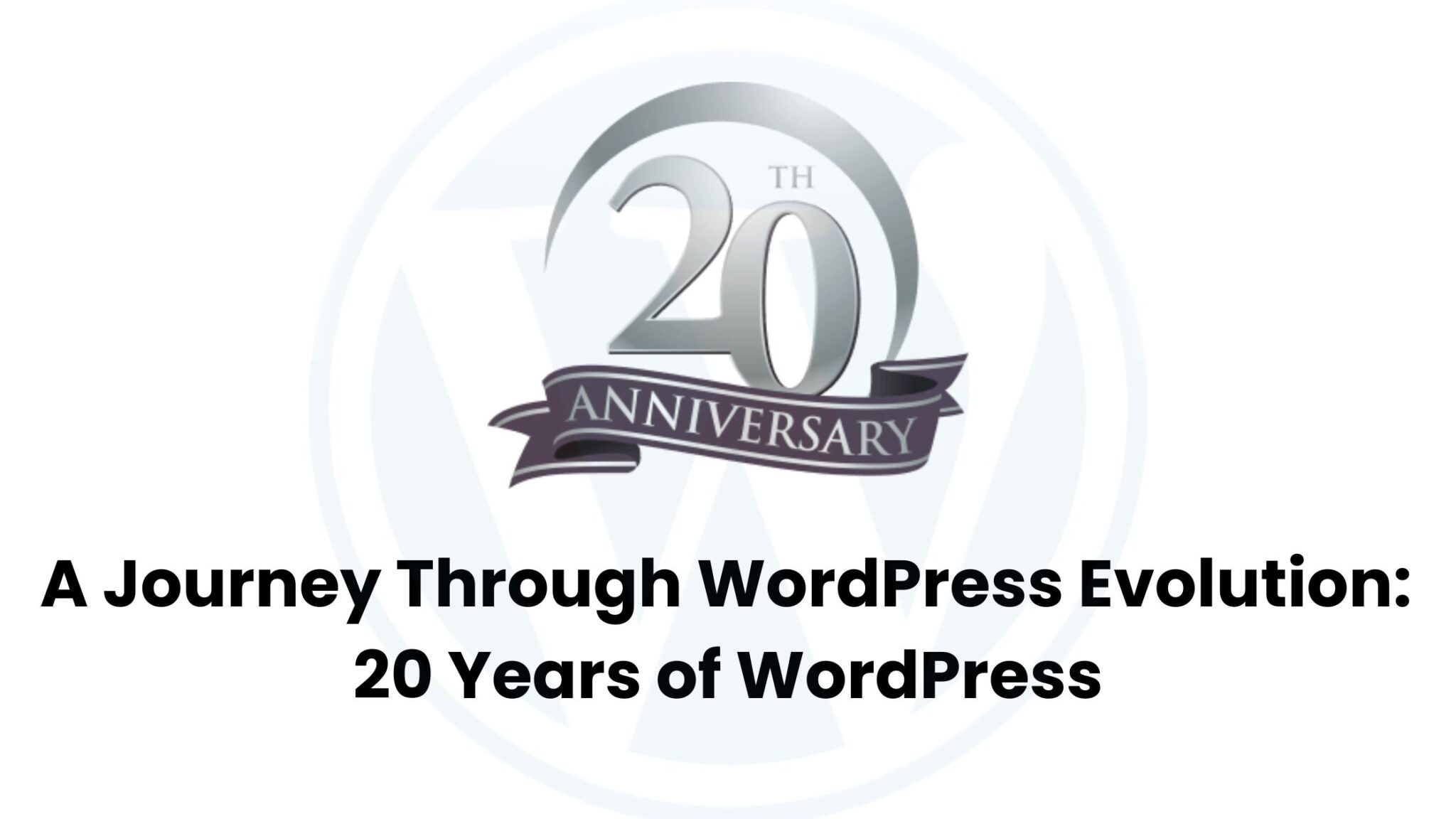 A Journey Through WordPress’ Evolution: 20 Years of WordPress