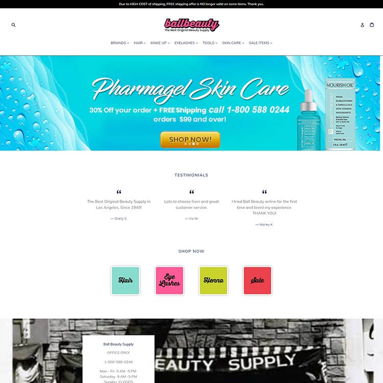 Ballbeauty website