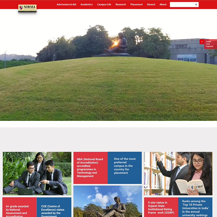 Nirma University Website