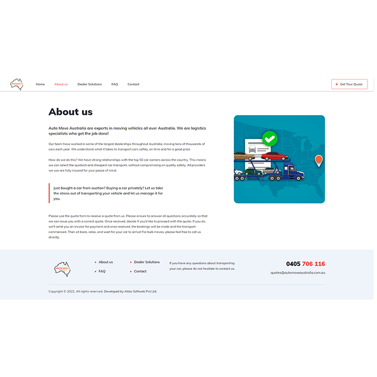 Auto Move About Us Page