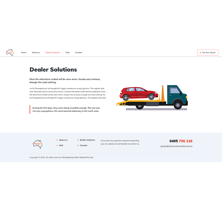 Auto Move Landing Page