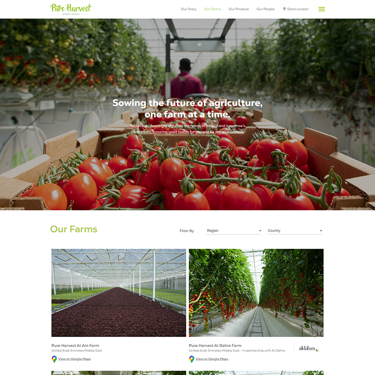 Pure Harvest - Home Page