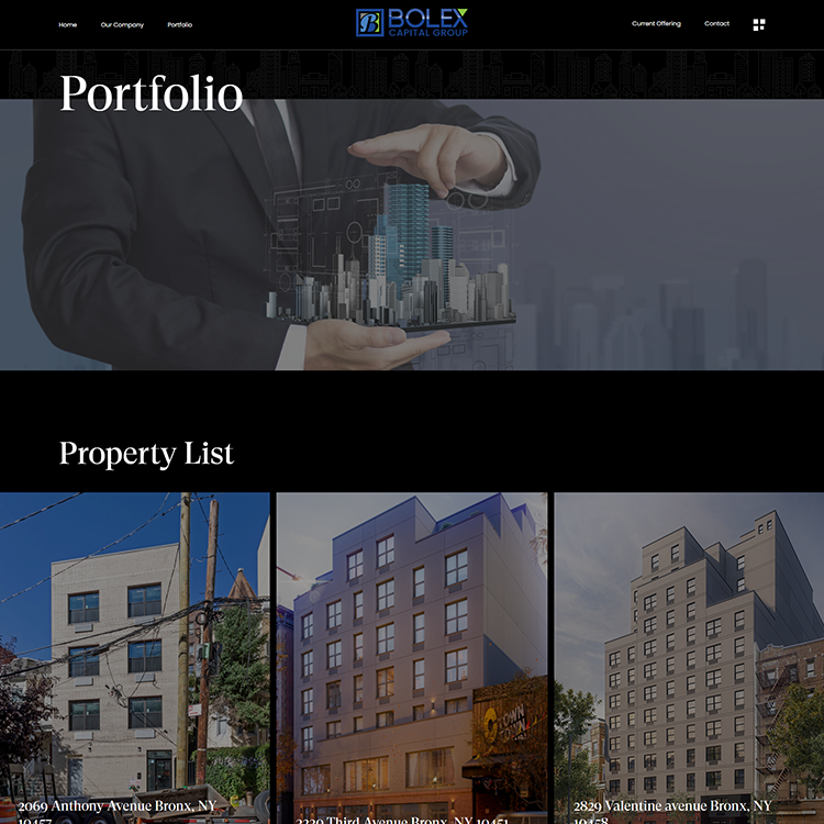 Bolex Capital Group web development