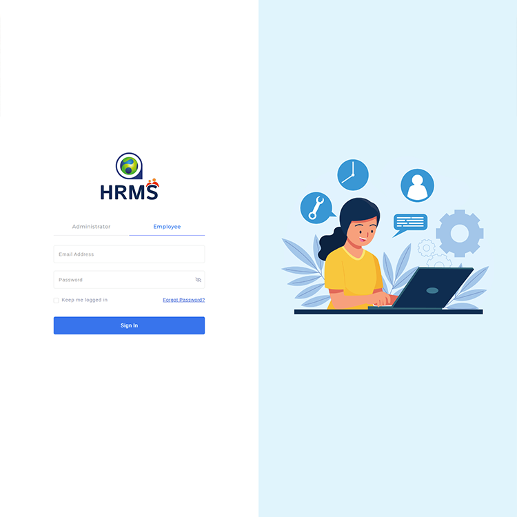 Atlas HRMS login Design