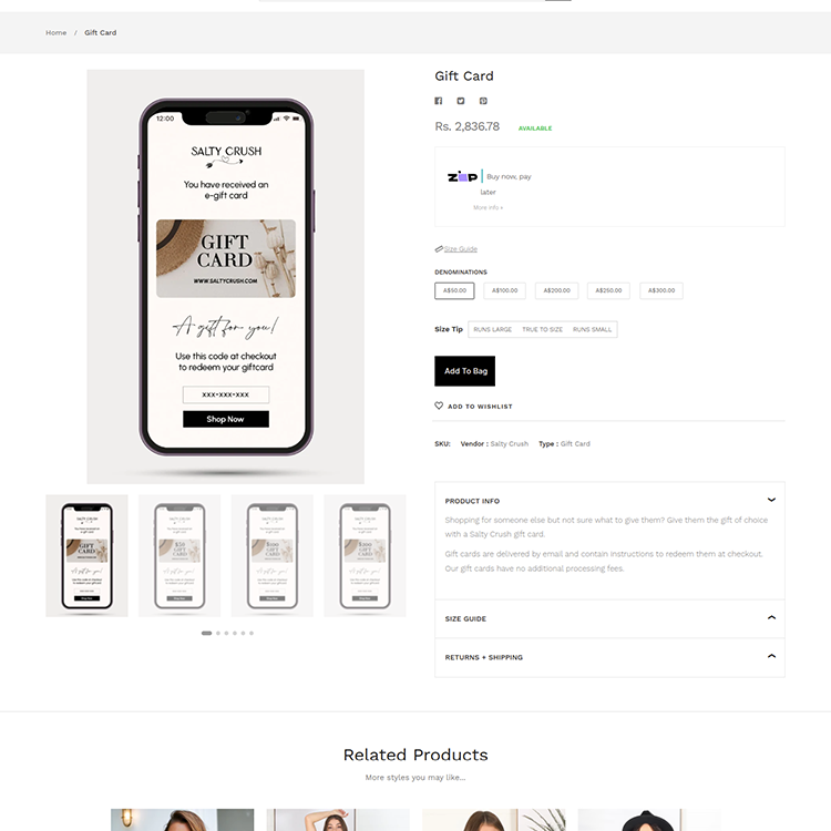 Salty Crush - Gift-Card