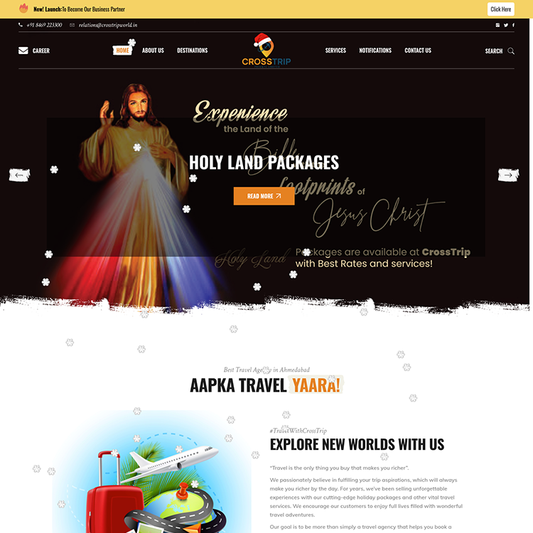 CrossTrip Website Design