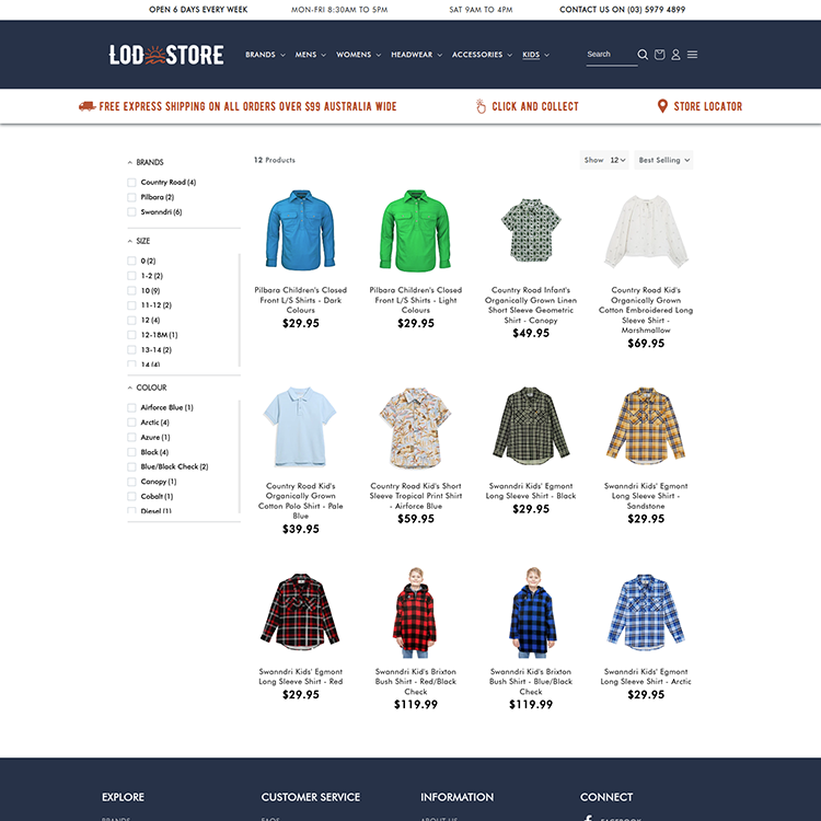 LOD Store - Product Page