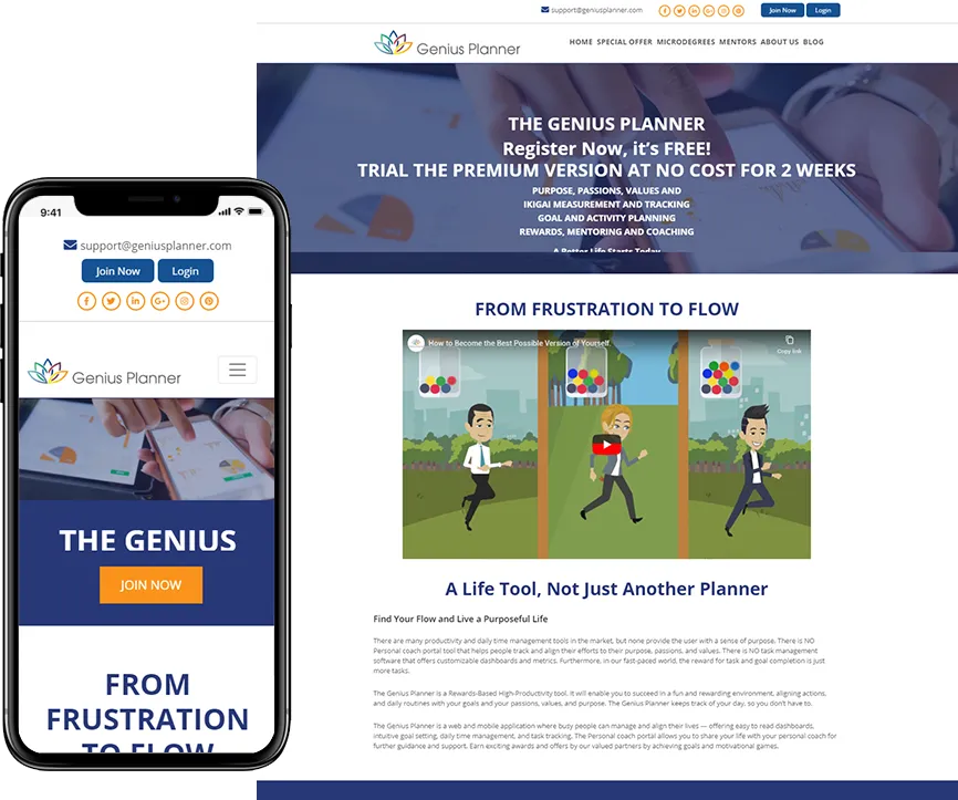 Genius Planner Website