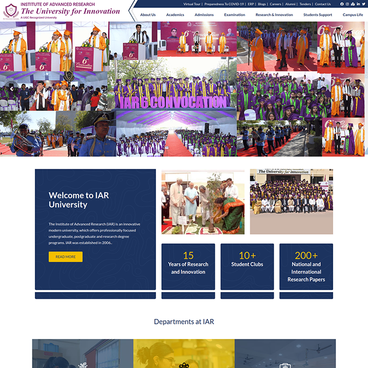 IAR - Institute of Advanced Research - Home Page