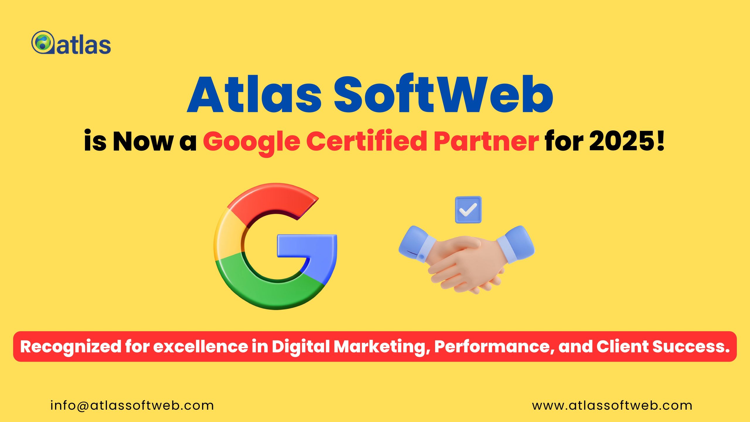 Recognized by Google, Atlas SoftWeb Becomes a Certified Partner for 2025