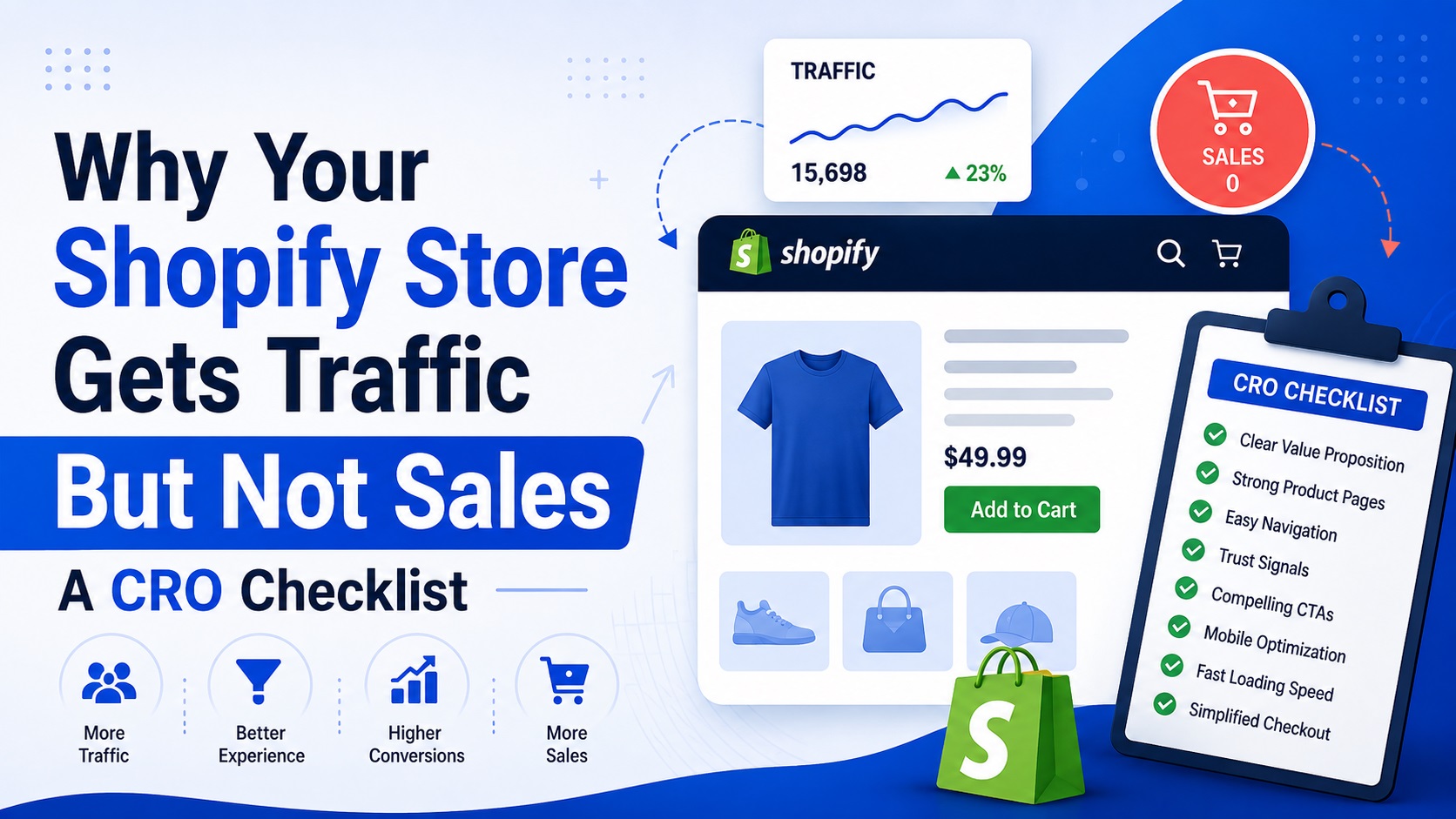 Why Your Shopify Store Gets Traffic But Not Sales: A CRO Checklist 